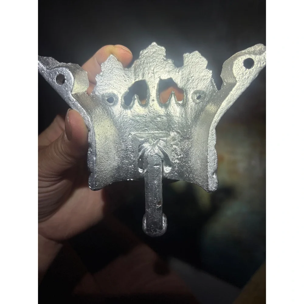 Vintage Cast Metal Crown Wall Hook Silver Ornate‎ Tiara Coat Hanger Royalcore